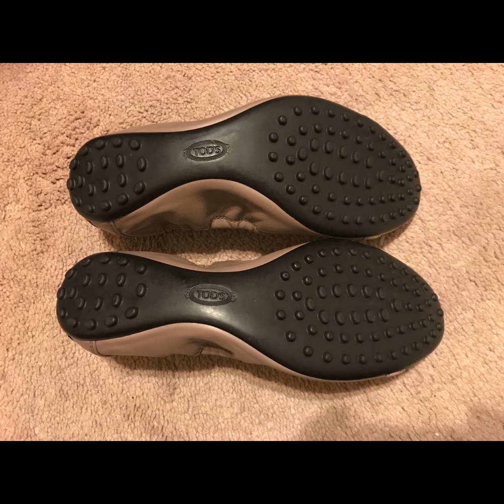 TOD'S Women Flat Shoes Patent/Suede Leather Ballet - Picture 8 of 8